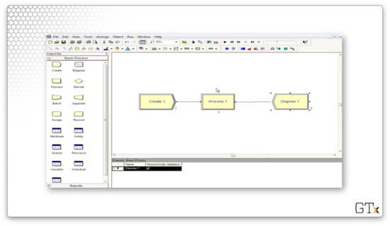 ARENA simulation model for the cement production line