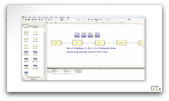 Process simulation in arena software (see online version for colours)